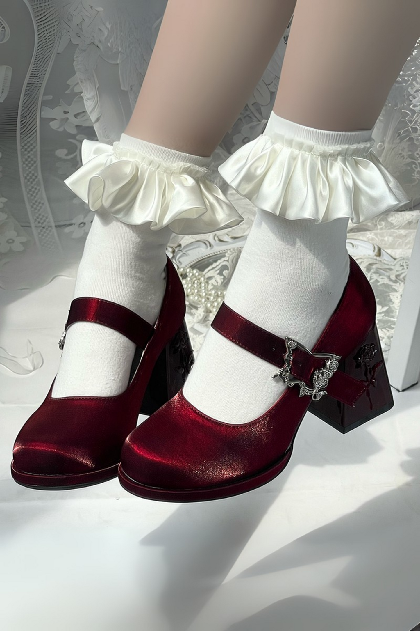 Floating Dreamland Platform Block Heels
