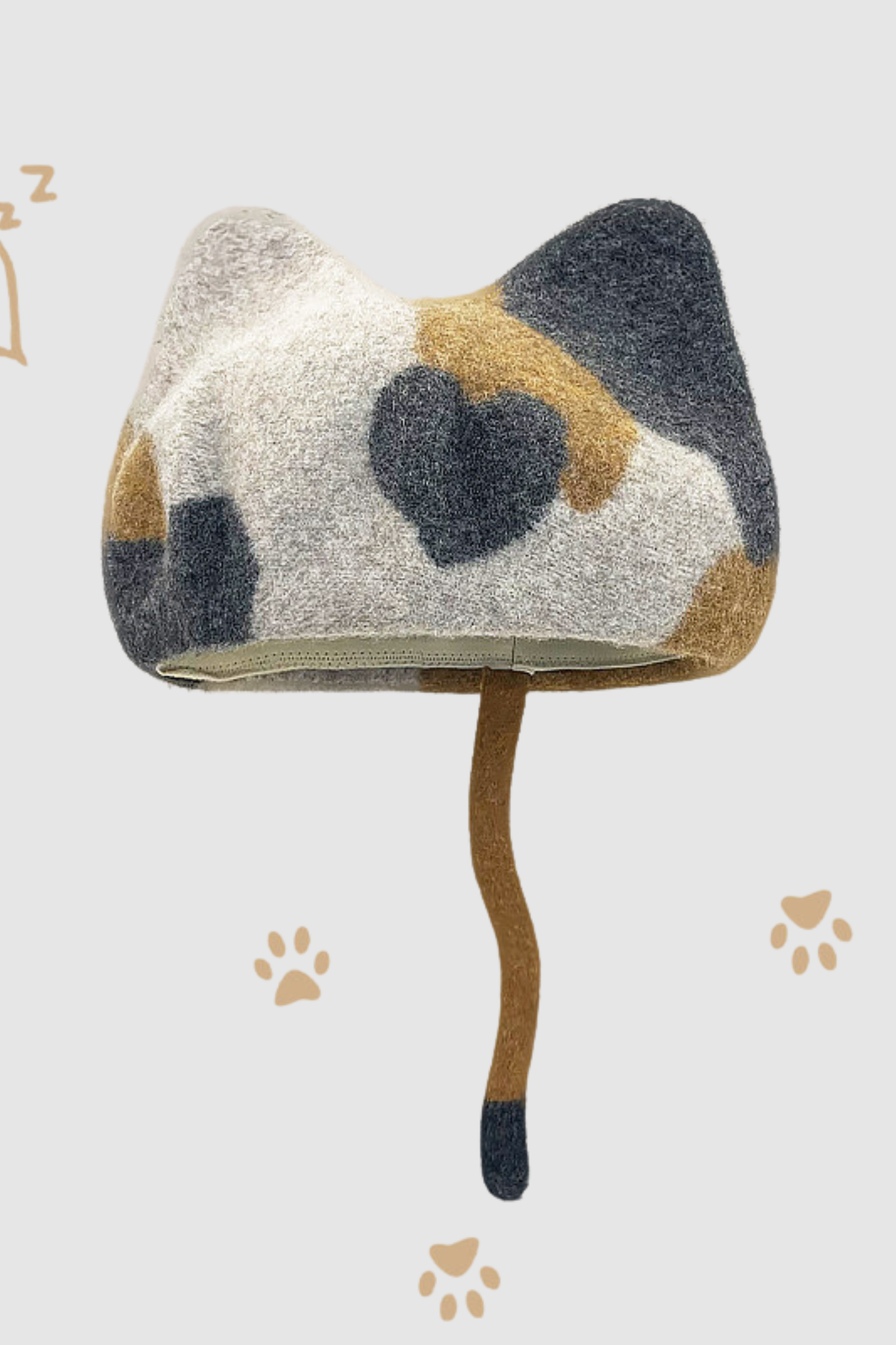 Designer Woolen Cat Ears Beret
