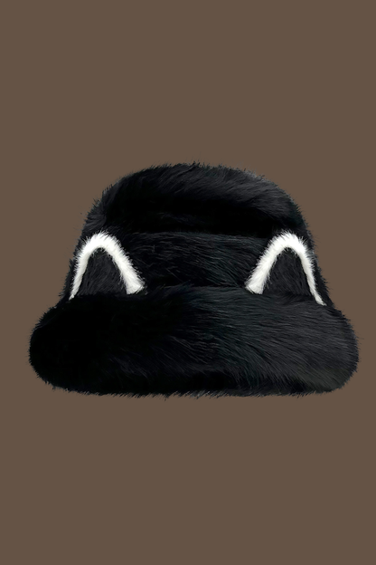 Cat Ear Plush Bucket Hat