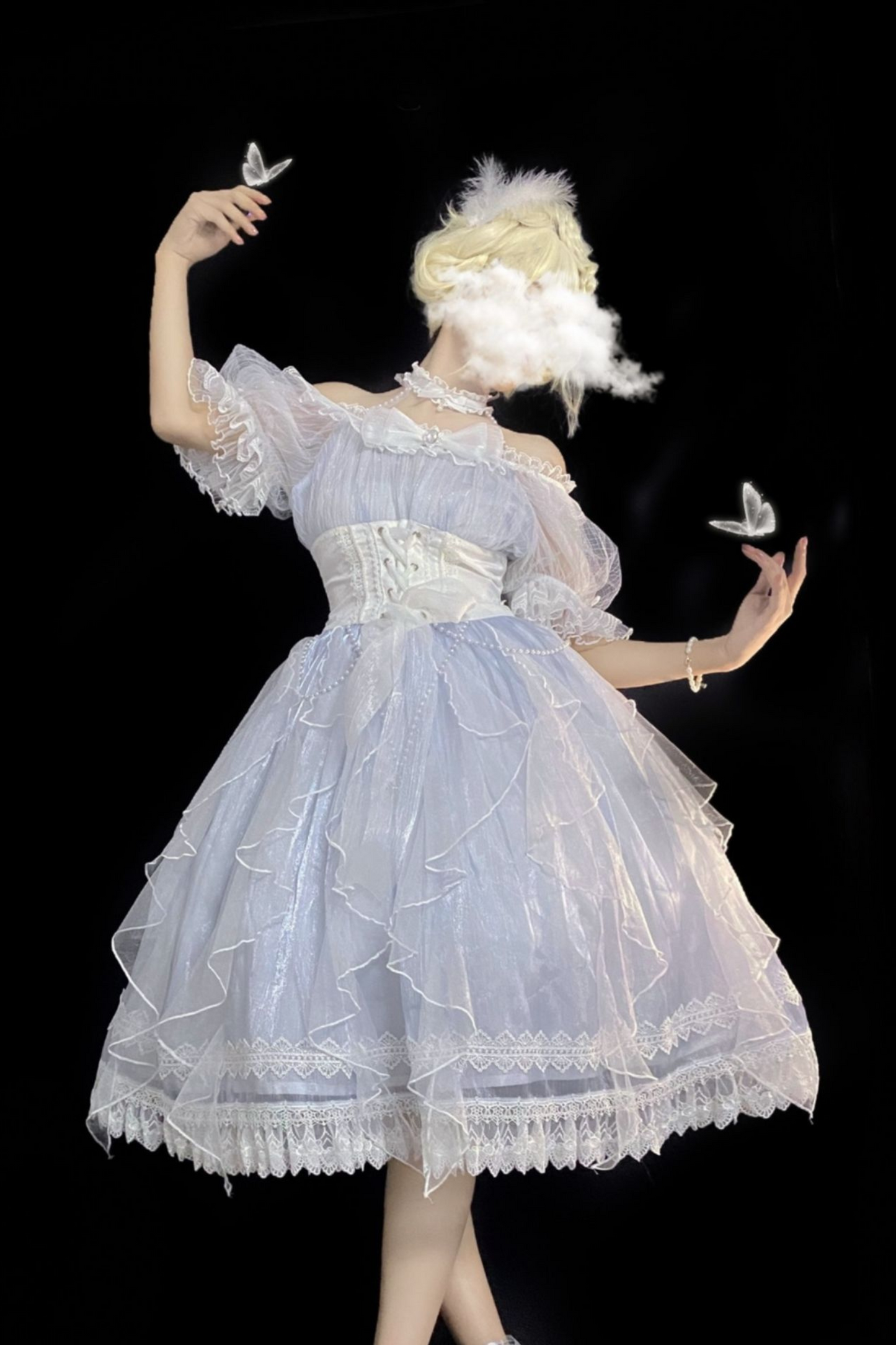 Sheer Blue Mermaid Lolita Dress