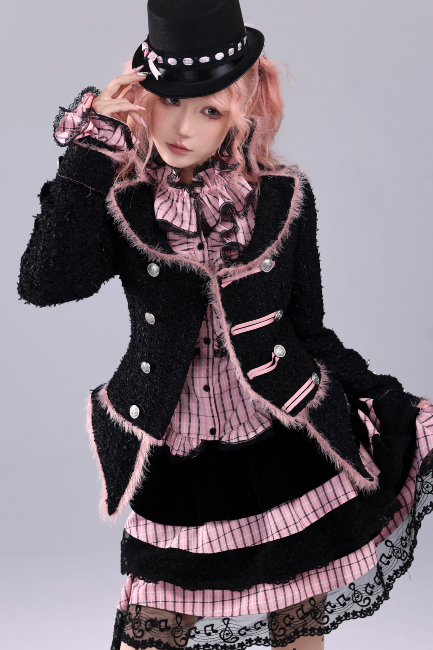 ブラックウールンファンタジージャケット