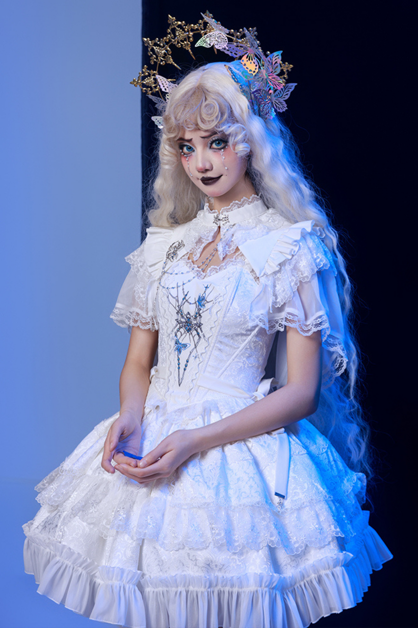 Gothic Lolita Split Lace Lolita Dress + Skirt + Bolero