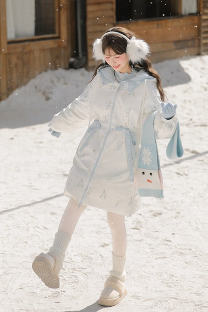 スイートリバーシブルロングダウンジャケット