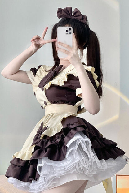 Nijigen Coffee Maid Cosplay Dress