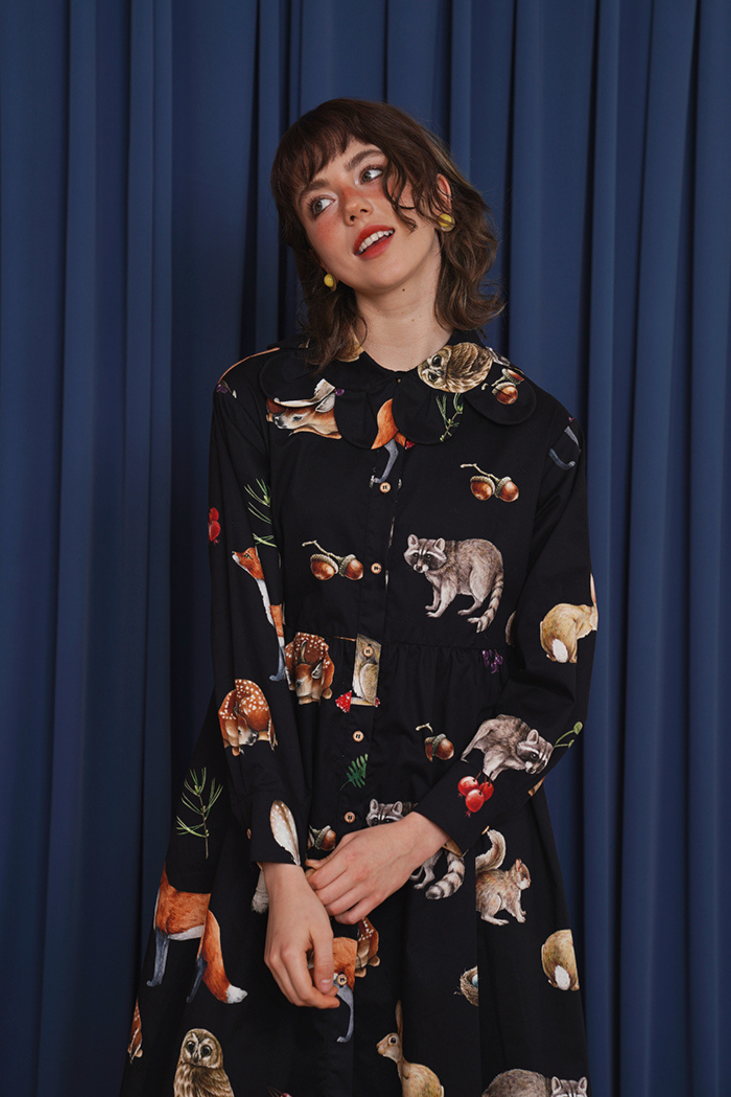 Animal Print Classic Art Style Loose Dress