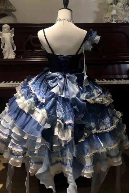 Jellyfish gradient fantasy dress + accessories