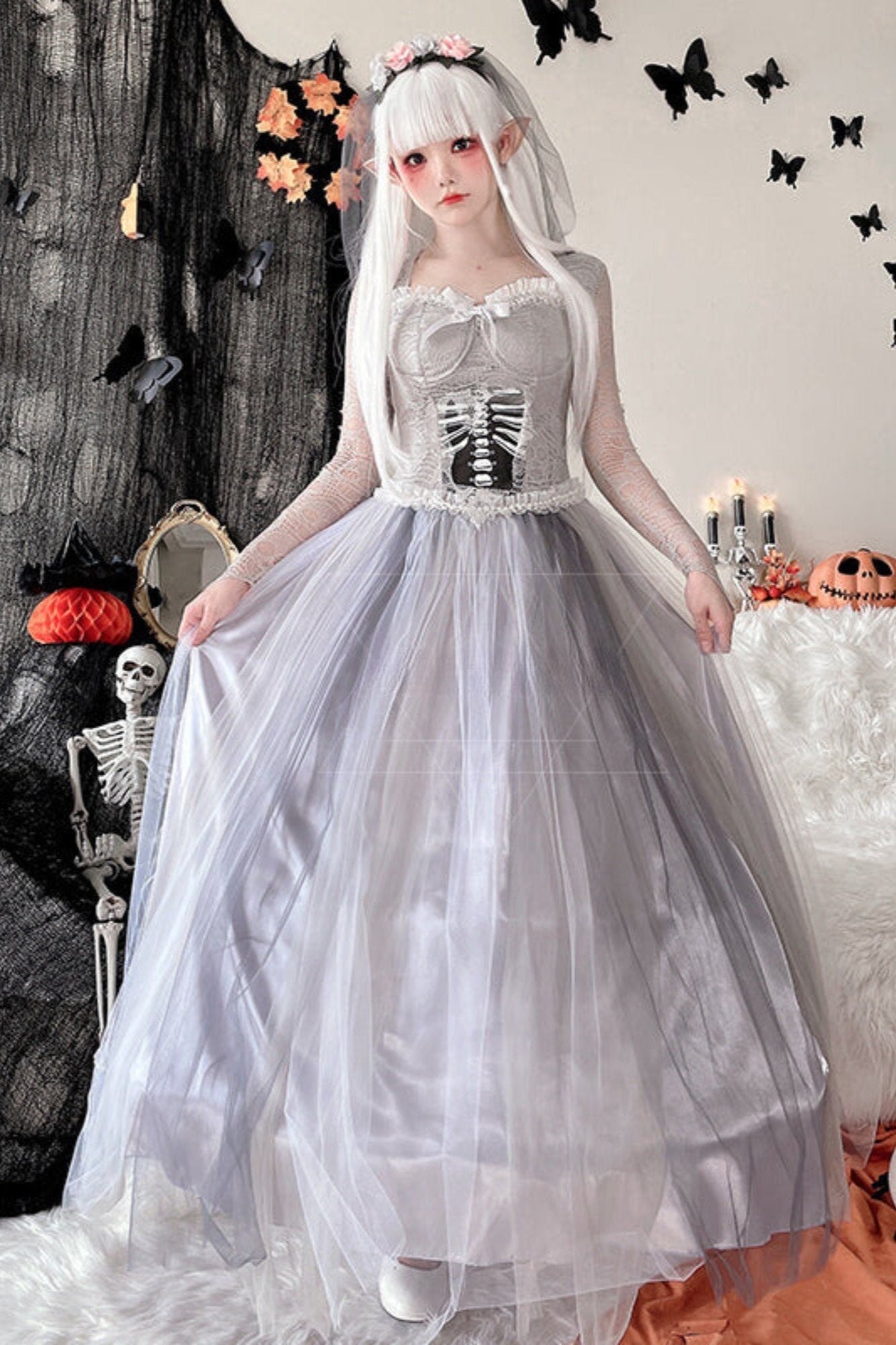 Ghost Bride Zombie Masquerade Dress