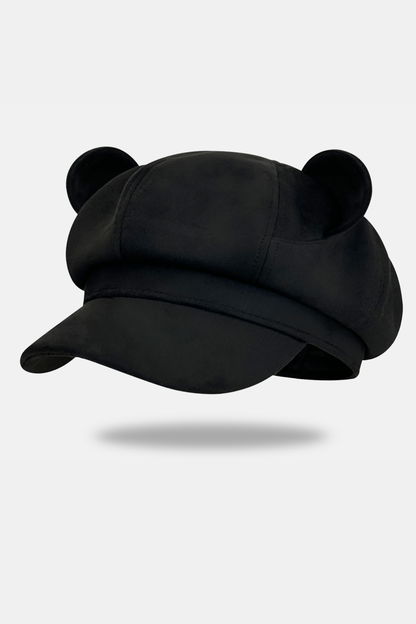 Bear Ear Suede Beret