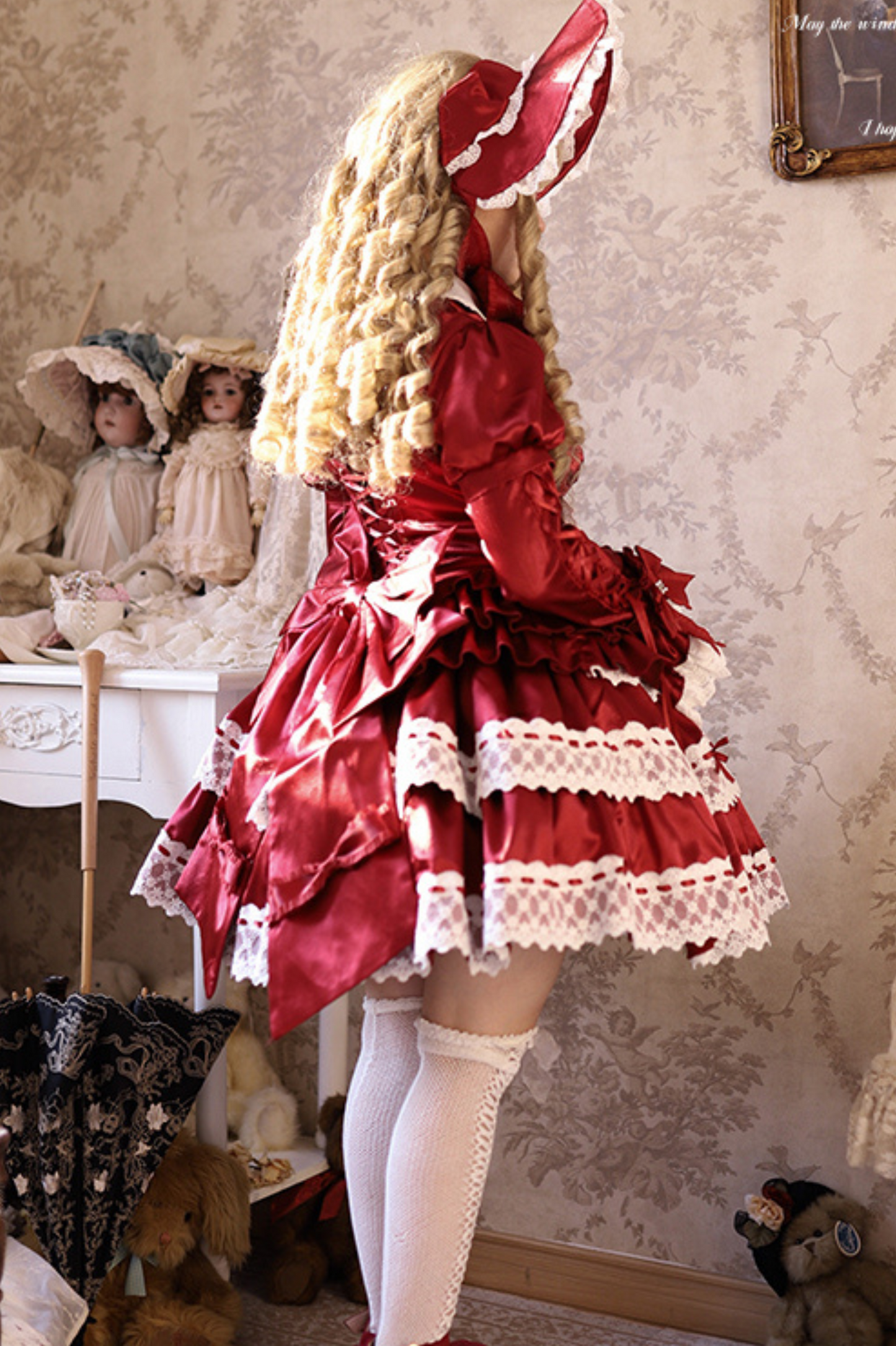 Cream Croissant Old Doll Lolita Dress