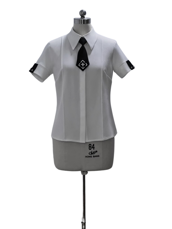 Handsome Line Skirt Design Cape Suit [Hoody Cape + Shirt + Skirt + One Shoulder Cape]