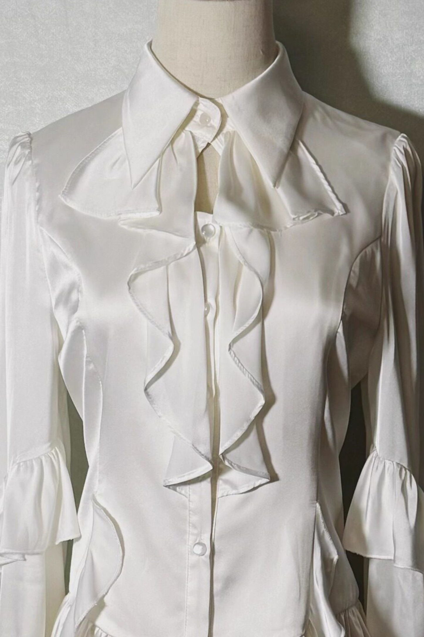 トレイリングショールプリンスアウトフィットゴシックトップス