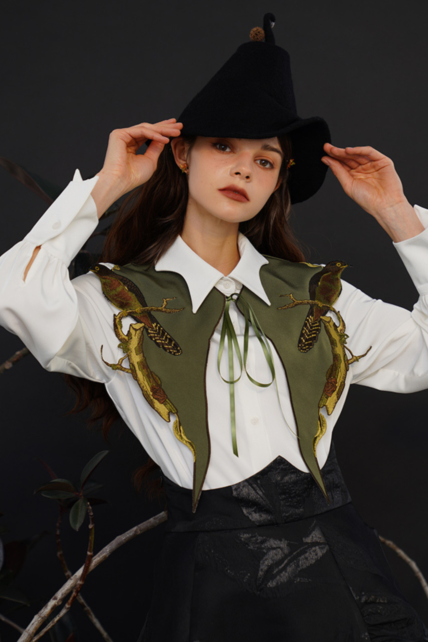 French Neckline Faux Collar