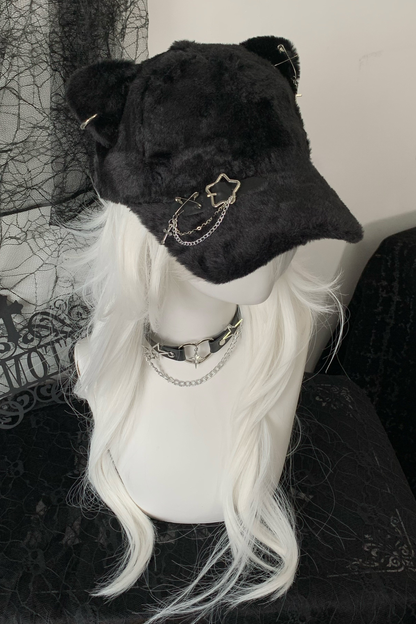 Cat Ear Metal Baseball Cap