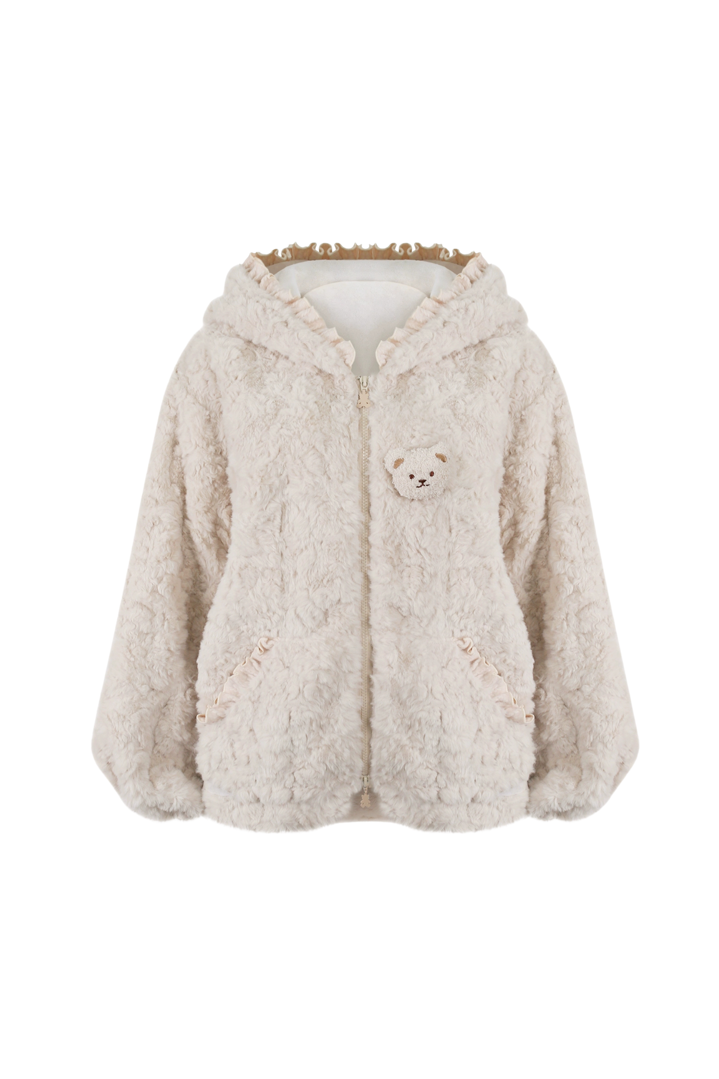 ベアケーキハウスニットトップス＋ベアサスペンダーパンツ＋ベアぬいぐるみジャケット