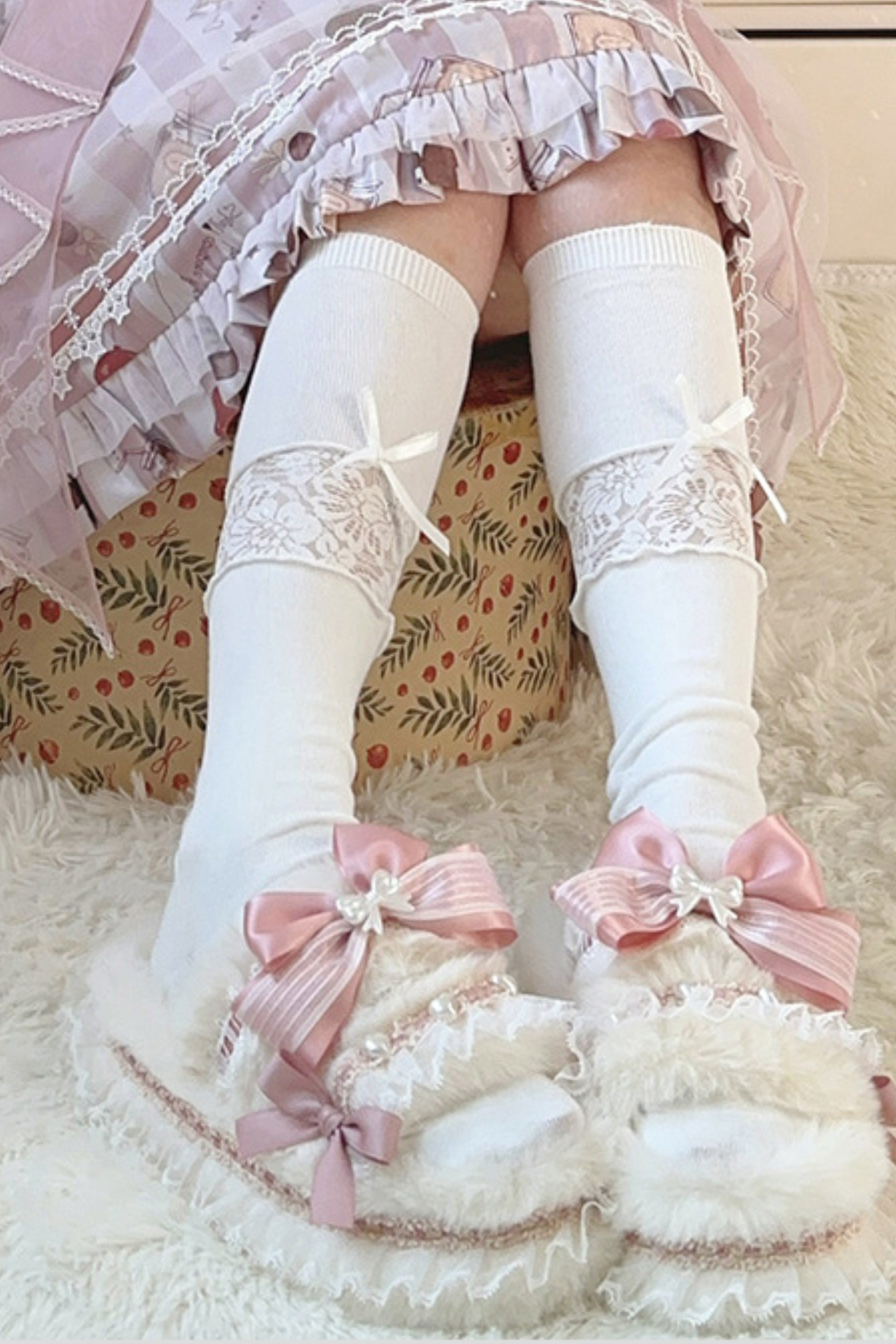 マルチカラープラットフォームスリッパ