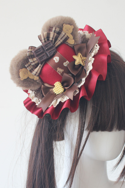 ベアイヤロリーターハット