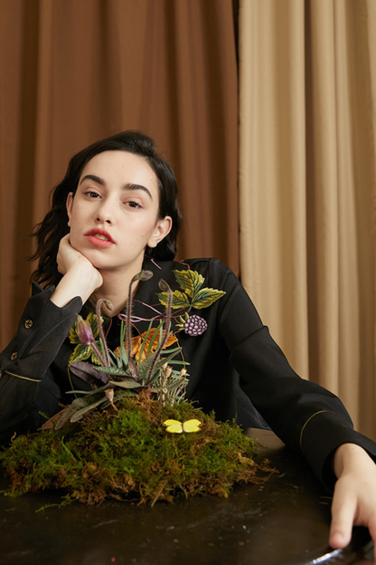 リーフベリーカラーシャツ