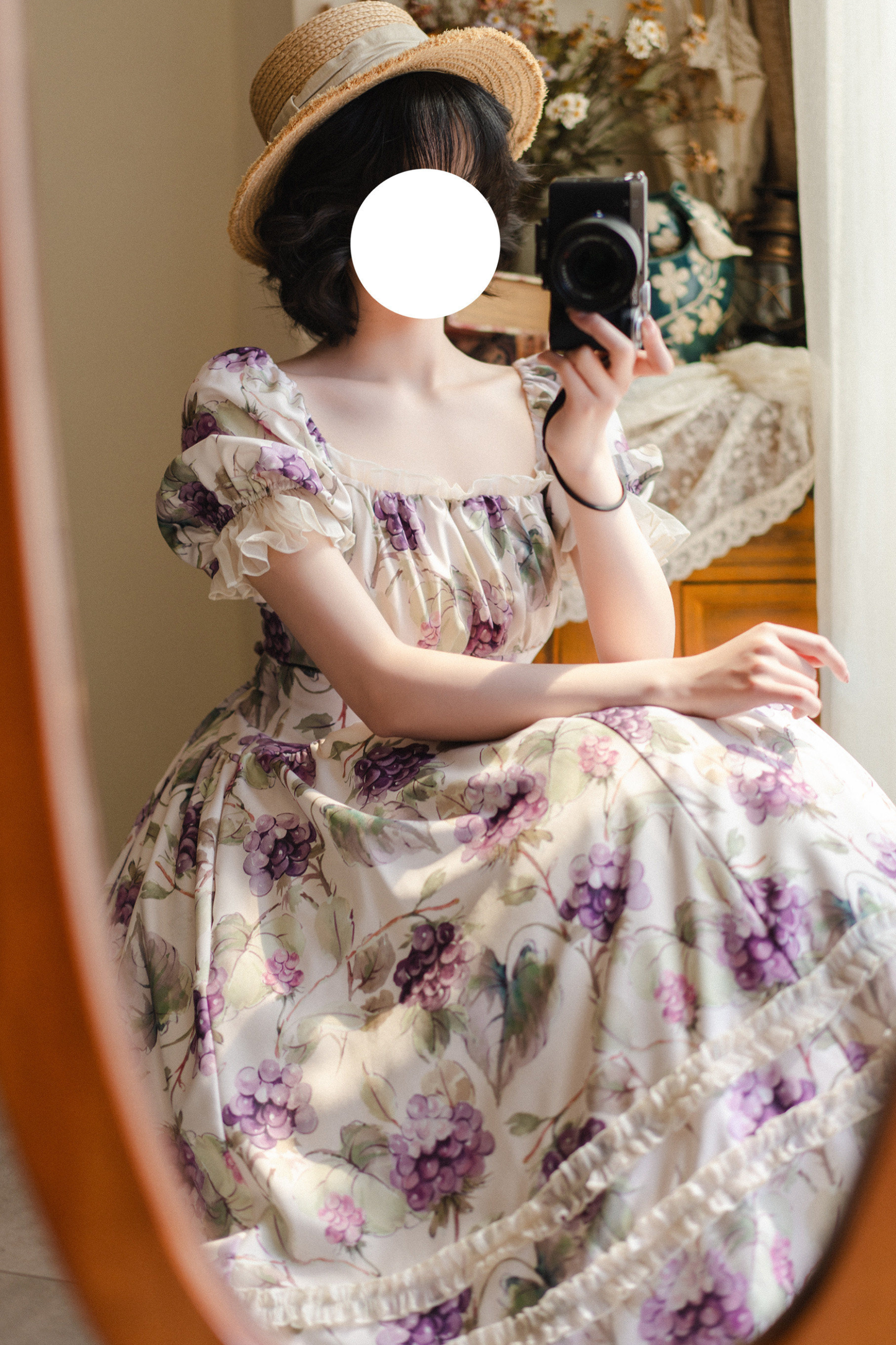 Forest Grape Flower Retro Lolita Dress