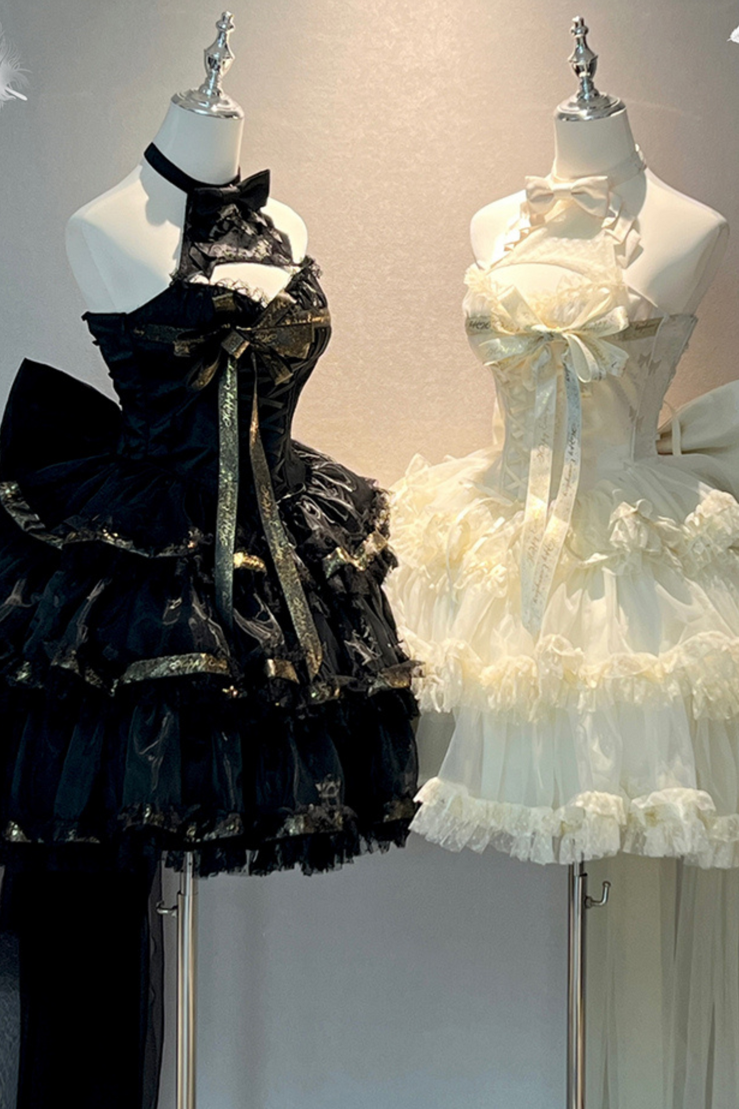 Ribbon Halter Neck Slim Lolita Dress