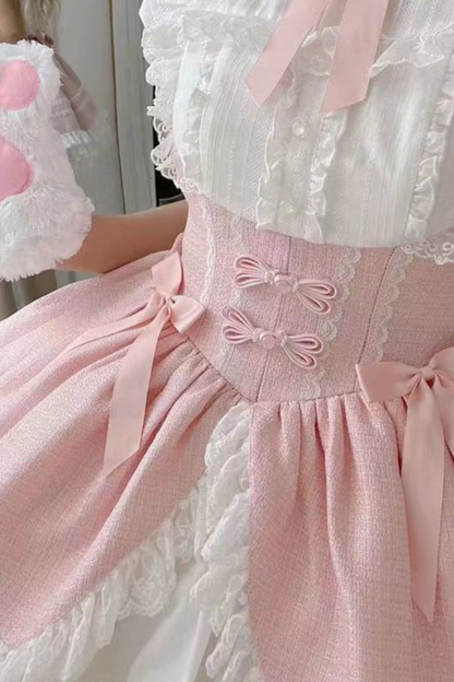 スイートパフリボンロリータドレス