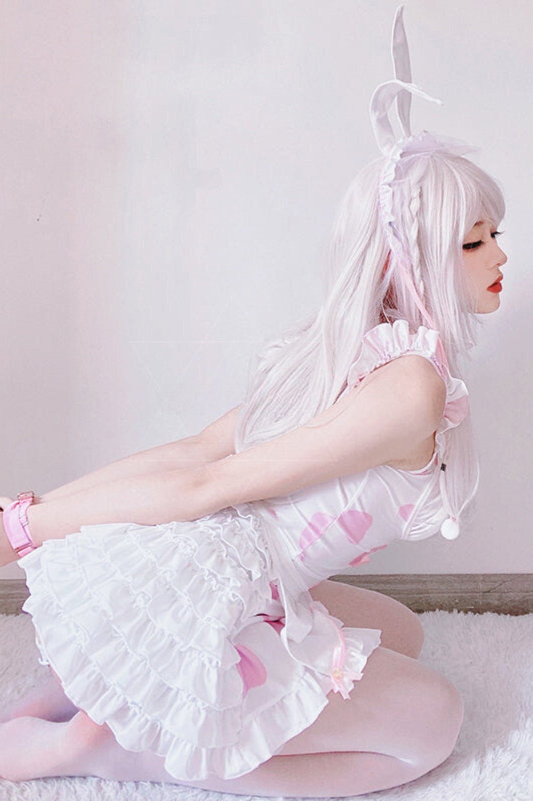 pink maid dress with cat ears MEOWCOS Women's Open Breasts Hollow Cat Maid Dress Home Wear Cosplay Costume with Paw Embroidery (L, Pink) : Amazon.co.uk: Health & Personal Care