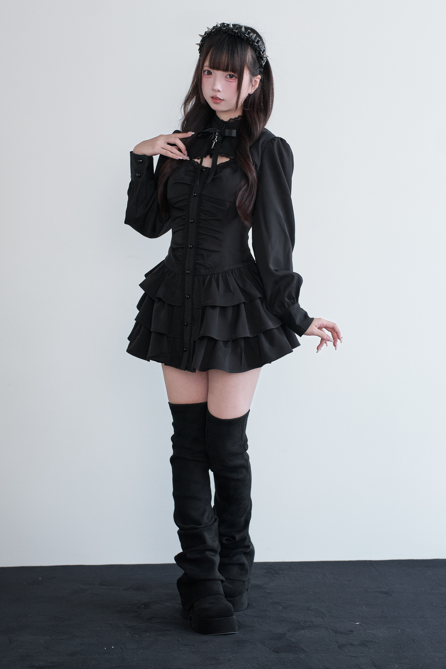 リトルゴスレースリボンドレス+ショートパンツ