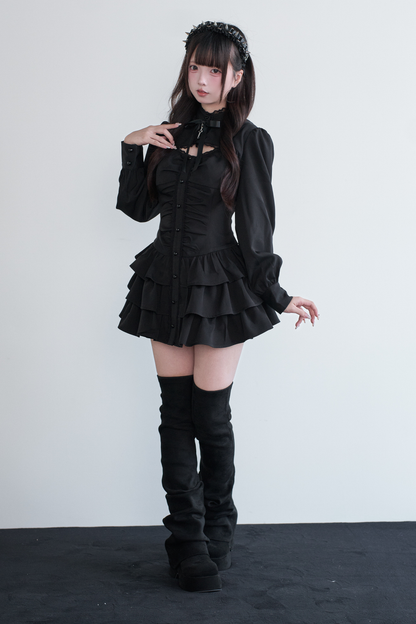 リトルゴスレースリボンドレス+ショートパンツ