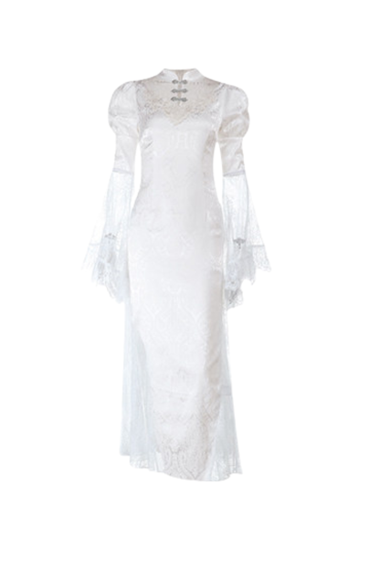 차이나 롱 슬릿 원피스