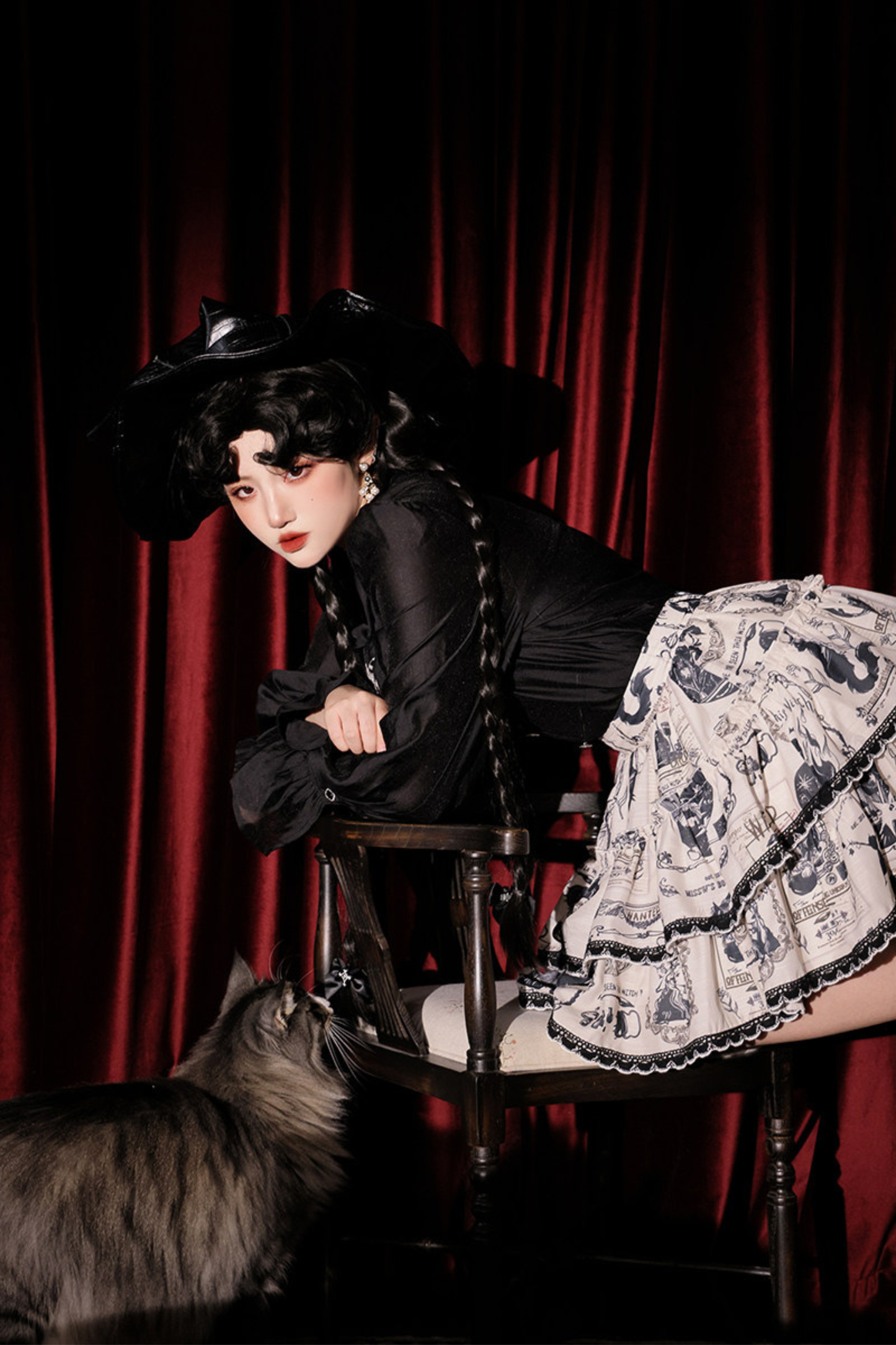 Chiffon Dark Elegant Shirt