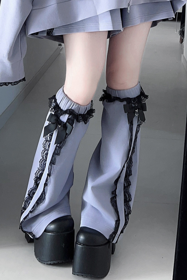 Subculture Lace Hooded Jacket + Shorts + Pants + Leg Warmers