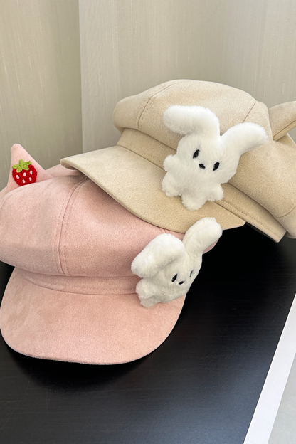 Pink Cat Ear Beret