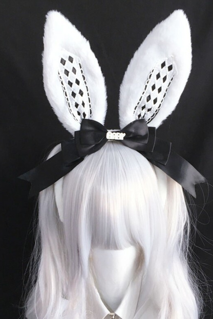 アリスバニーイヤーリボンヘッドバンド