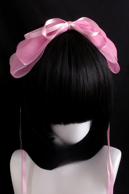 ゴシックリボンレースヘッドバンド