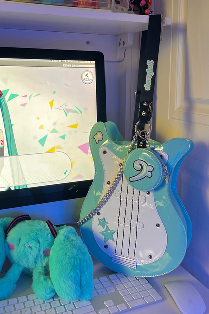 Dark Pop Color Blocking Crossbody Bag