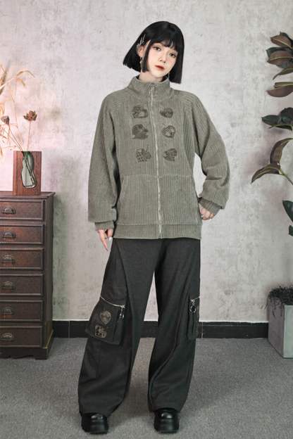 China Mode High Neck Zipper Jacket