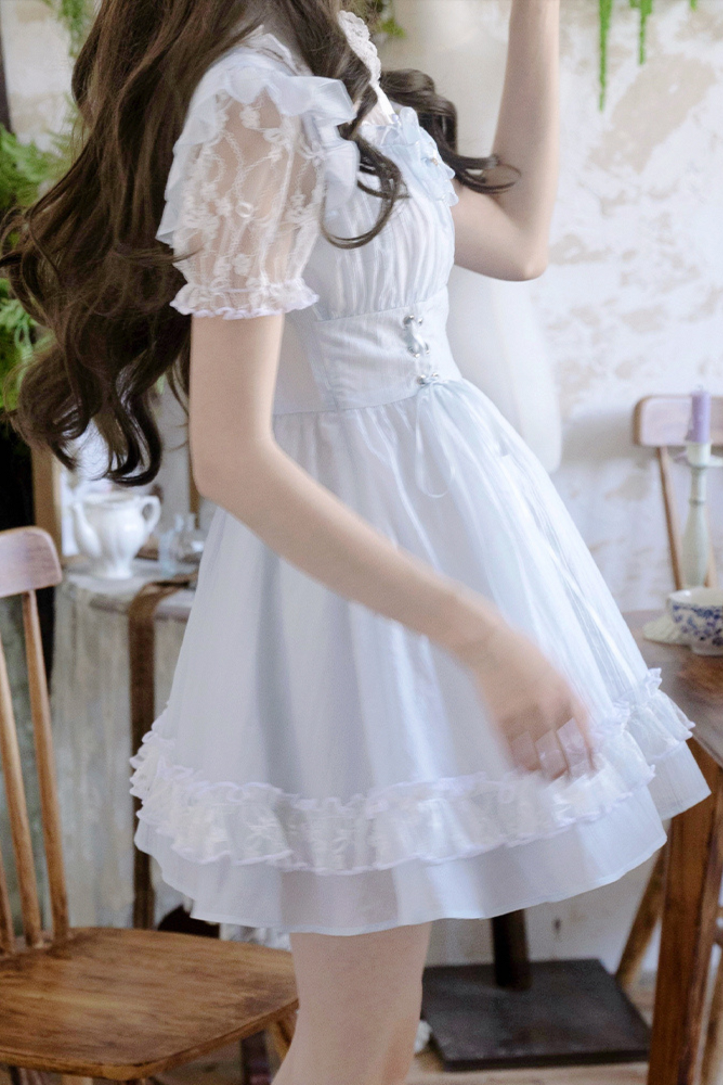 Misty Island Elegant Lace Two Piece Dress