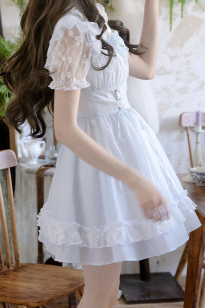 Misty Island Elegant Lace Two Piece Dress