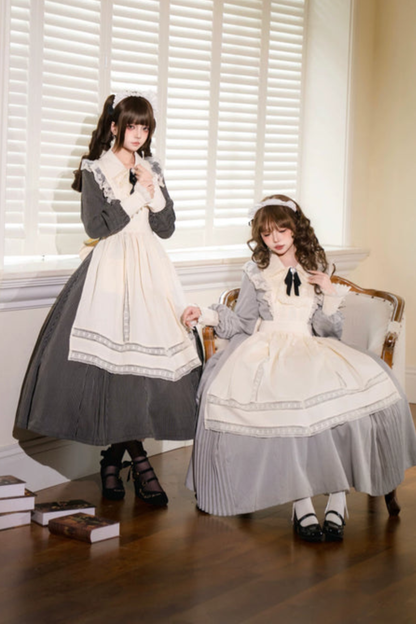 레트로 로리타 원피스 + 앞치마
