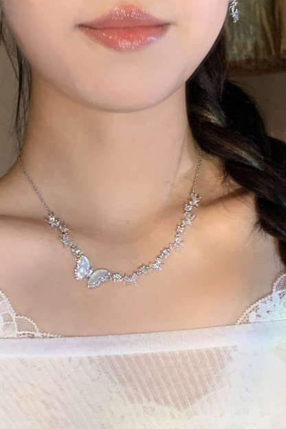 Moonlight Butterfly Short Necklace