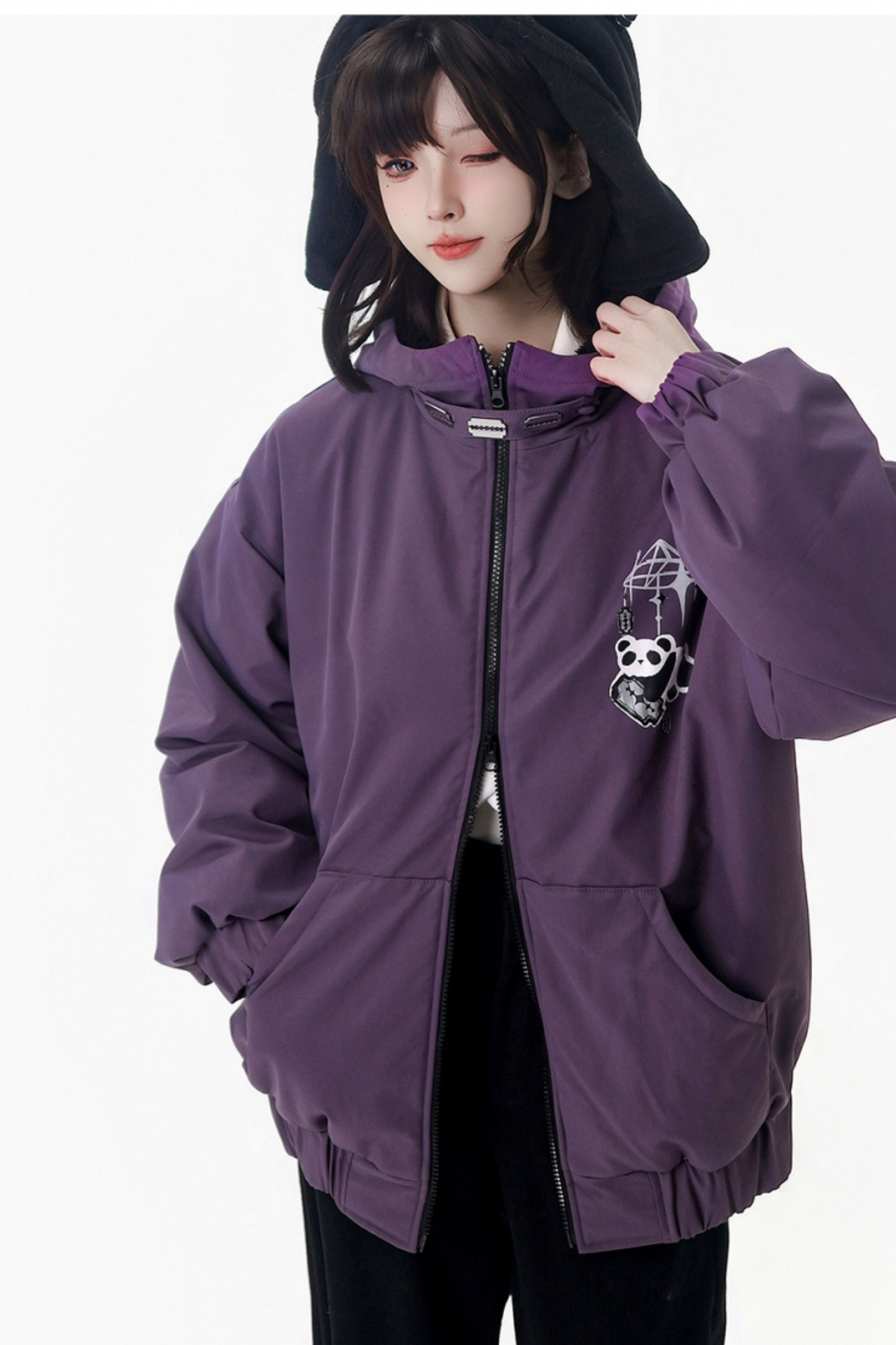 Blackberry Hooded Jacket + Top + Pants + Skirt