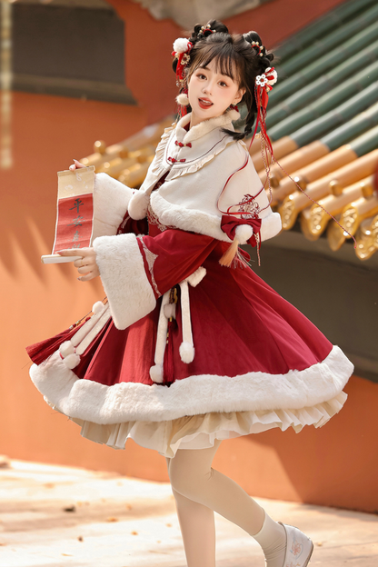 Chinese Design Furmant + Ribbon Dress