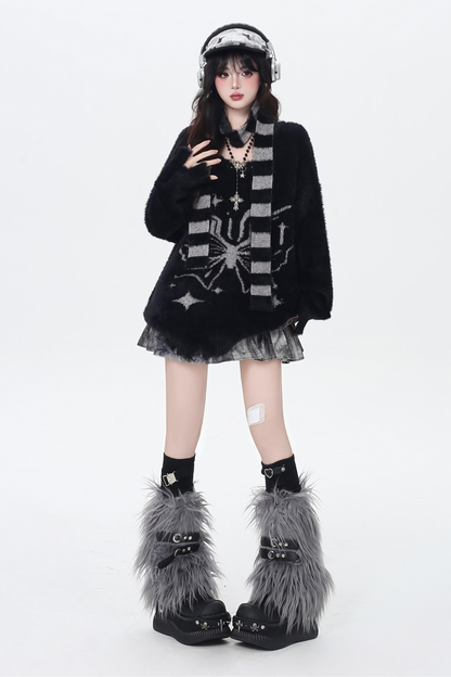 Dark Design Loose Knit