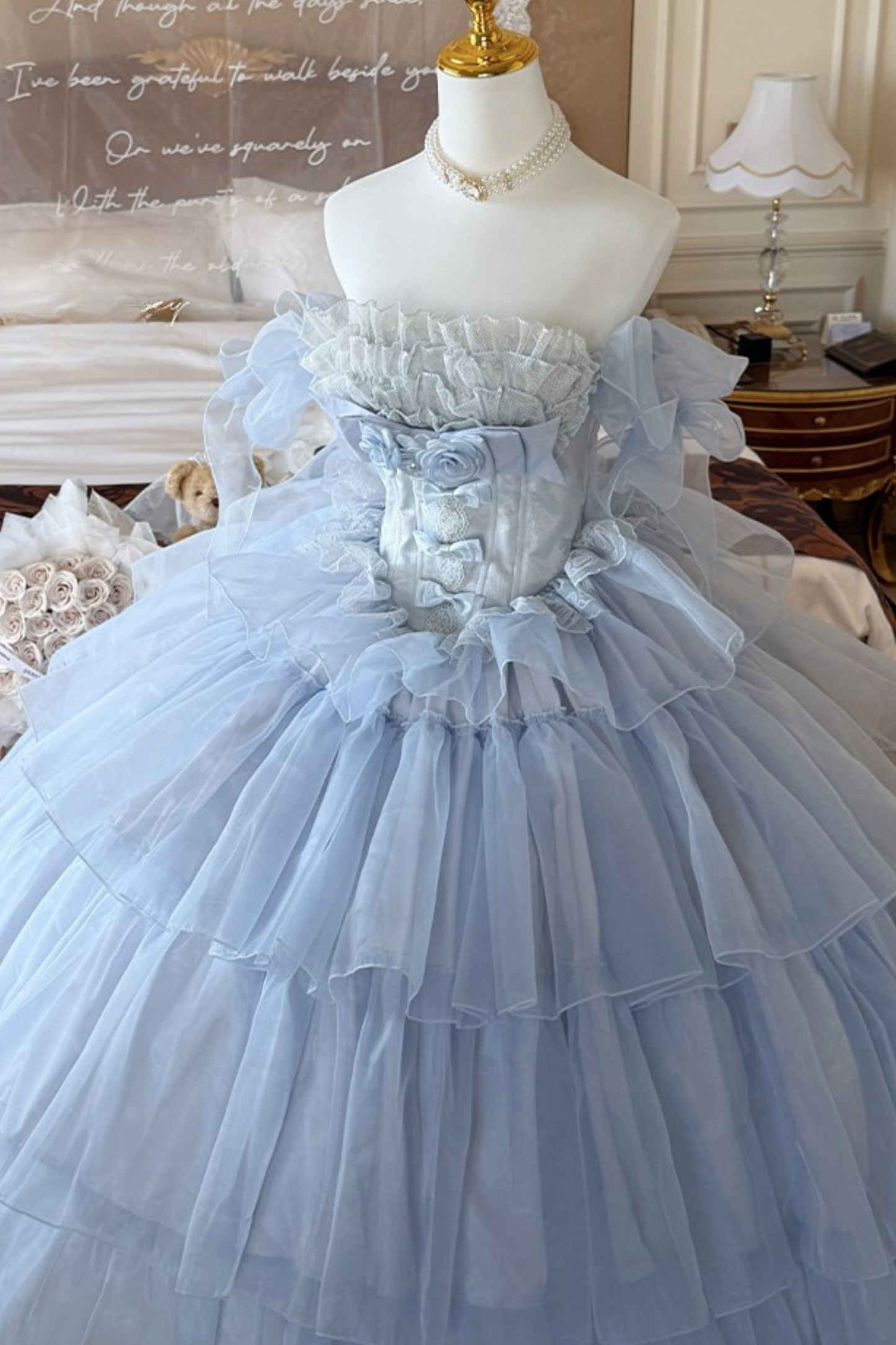 [Vorbestellung bis 30. März]Moose-Liebeslied-Hochzeitskleid + Ärmel