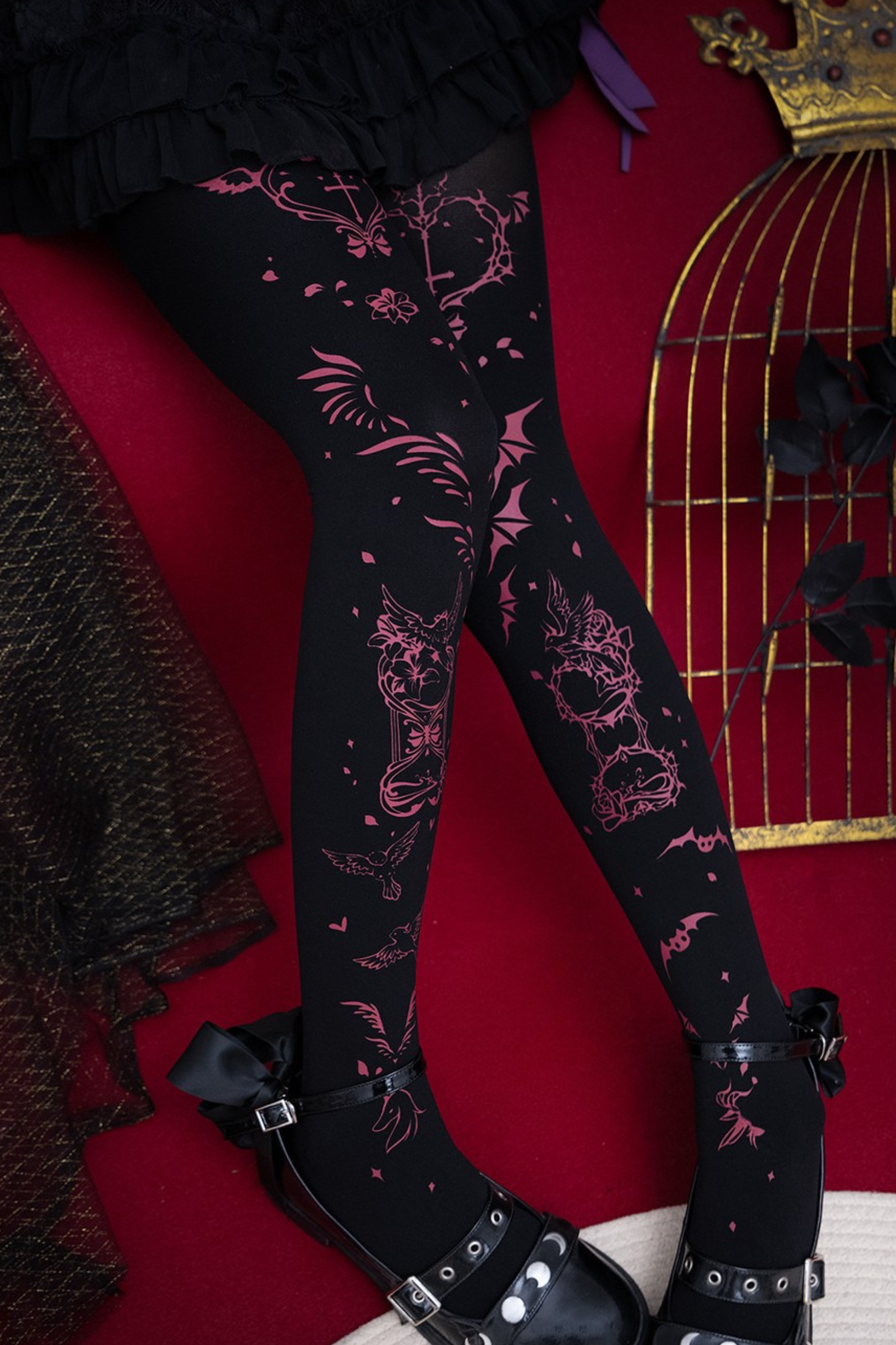ゴシッククロスハートソックス×タイツ – Belchic