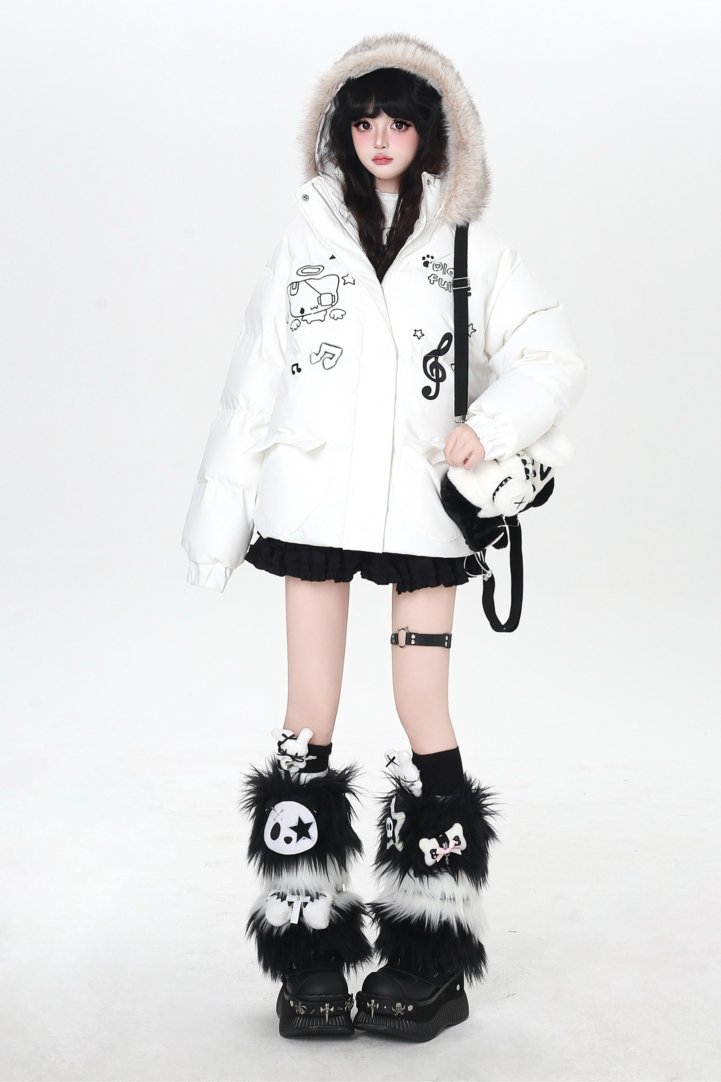 Cat Melody Fur Hooded Jacket