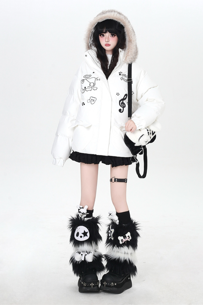 Cat Melody Fur Hooded Jacket