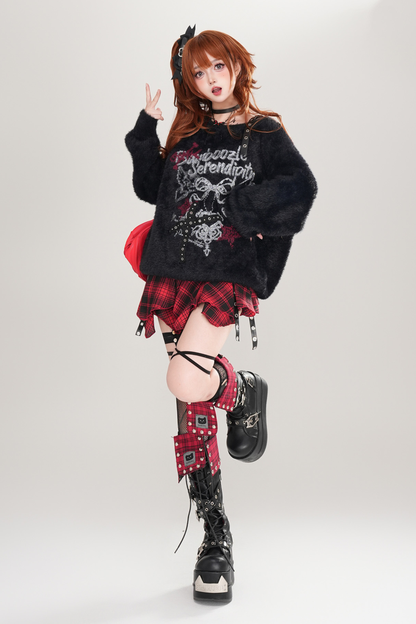 Dark Knight Off-Shoulder Knit