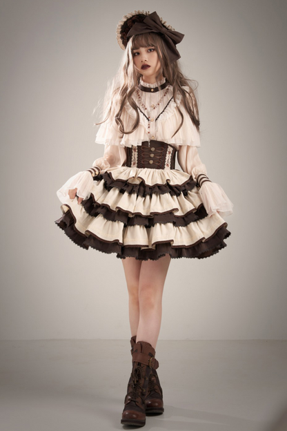 【予約商品】ロリータシャツ+フィッシュボーンスカート