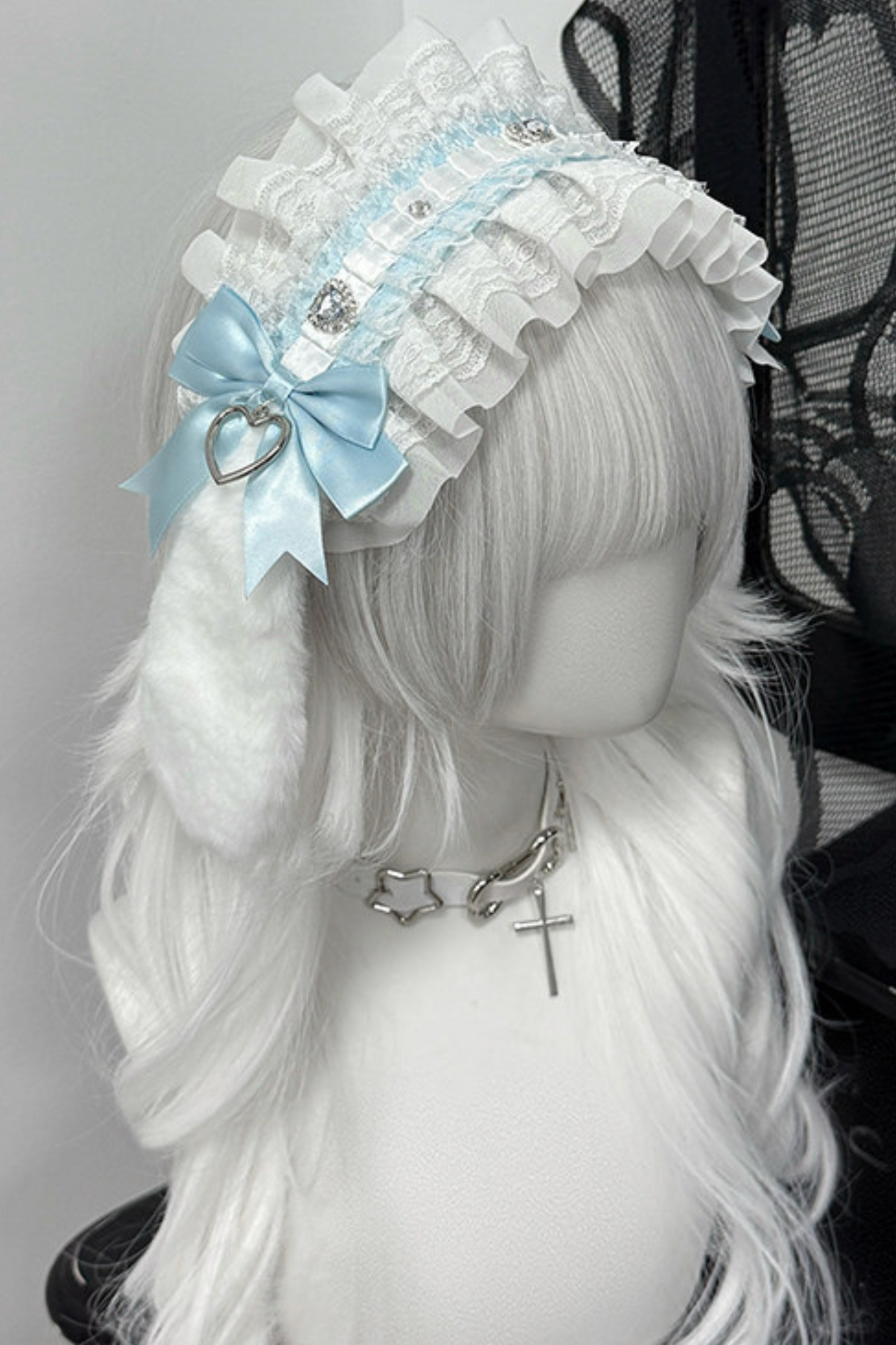 Lace Bunny Frilled Hair Dress