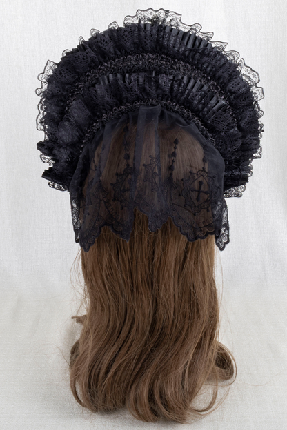 ゴシックエレガンクリップハット+ボンネット+フラットハット